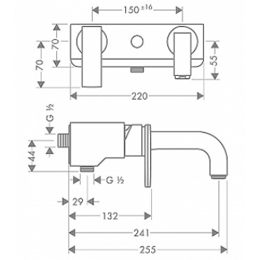 Axor Citterio - змішувач для ванни змішувач ВМ (хром) HANSGROHE 39400000