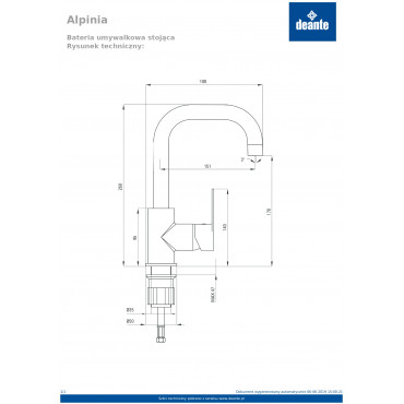 Alpinia BGA 024M Змішувач для умивальника