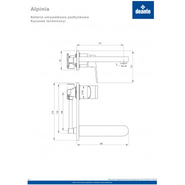 Alpinia BGA 054L Змішувач для умивальника