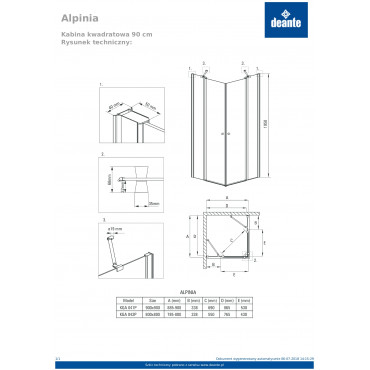 Alpinia KGA 042P Душова кабіна