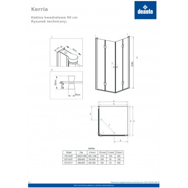 Kerria KTK 041P Душова кабіна