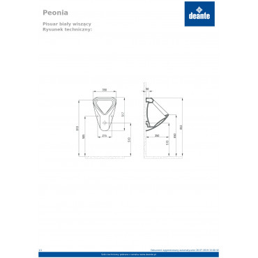 Peonia CDE 6P3W Пісуар