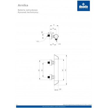 Arnika BQA 040M Змішувач для душу