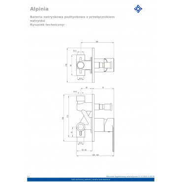 Alpinia BGA 044P Змішувач для душу