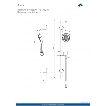 Avis NGV 051K Душовий гарнітур