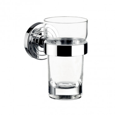 Склянка для зубних щіток Emco Polo скляна, хром (0720 001 00)