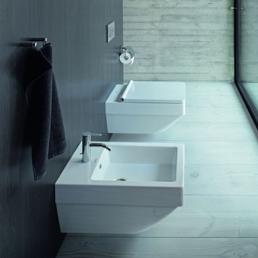 Унітаз підвісний з кришкою Duravit Vero Air Rimless, 57x37 (2525090000 0022090000)