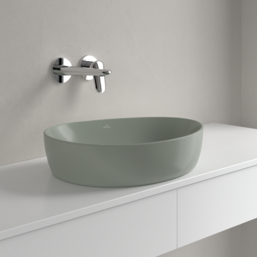 Умивальник на стільницю Villeroy&Boch Antao 51х40см, Ceramic Plus, Morning Green (4A7351R8)