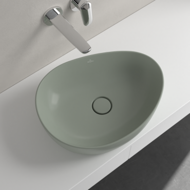 Умивальник на стільницю Villeroy&Boch Antao 51х40см, Ceramic Plus, Morning Green (4A7351R8)