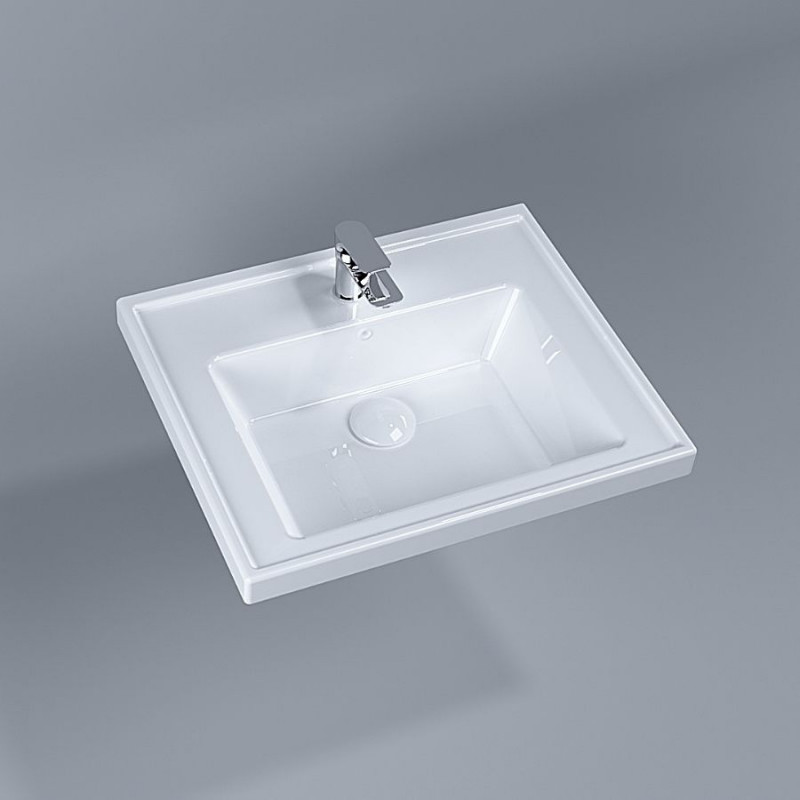 Умивальник накладний Quarter Bath New Line 55х45, білий (70LN21055)