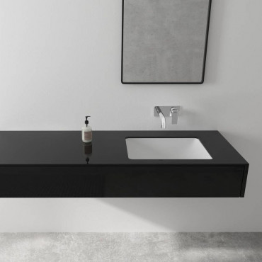 Змішувач для умивальника настінний Hansgrohe Vernis Shape 205 мм, чорний матовий (71578670)