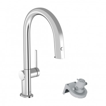 Змішувач для кухні Hansgrohe Aqittura M91 FilterSystem 210 1jet pull-out, Chrome (76803000)