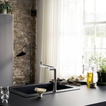 Змішувач для кухні Hansgrohe Aqittura M91 FilterSystem 240 1jet, Chrome (76804000)