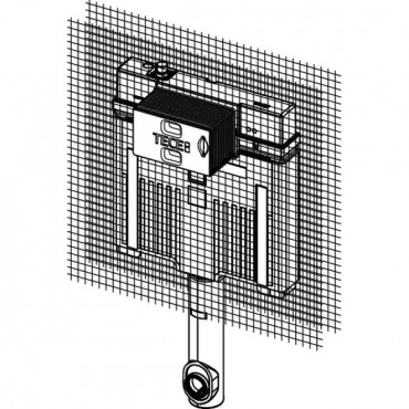 Бачок TECEbox Octa II 8 см для підлогового унітазу, з арматурною сіткою, висота 1075 мм (9370500)