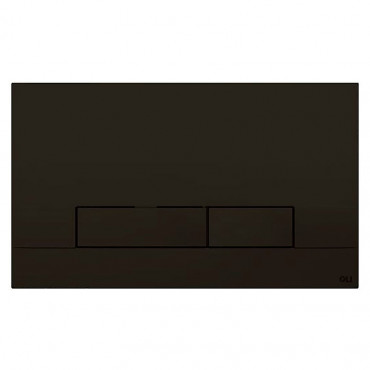 Кнопка змиву NARROW OLIPURE 3/6 soft-touch, чорна (148303)