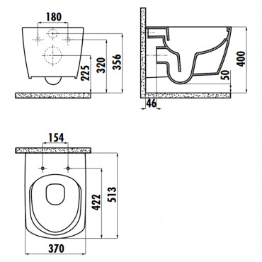 Комплект ELEGANT Rim Off+сидіння+інстал OLI 120 PLUS