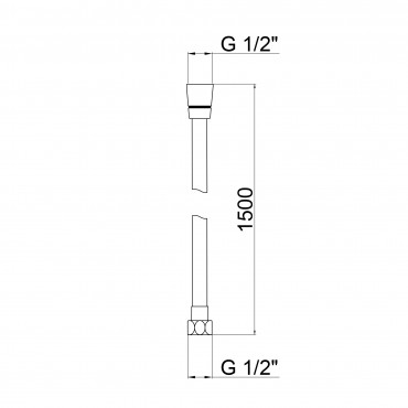 Шланг Lidz Niagara 30 1,5 м LDNIA30NKS28541 Nickel