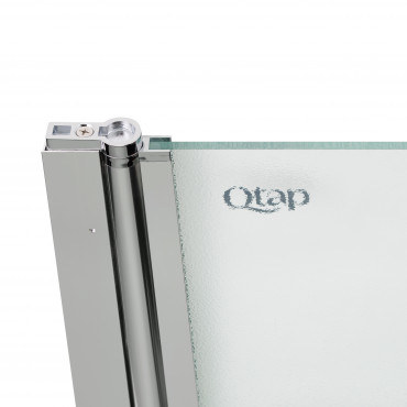 Штора на ванну Qtap Standard CRM407513APL скло Pear 6 мм, 75х130 см, ліва