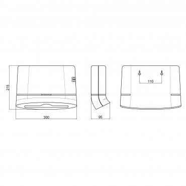 Тримач для паперових рушників Qtap Pohodli 300 мм QTDR600SP Brushed Nickel (Pobut)