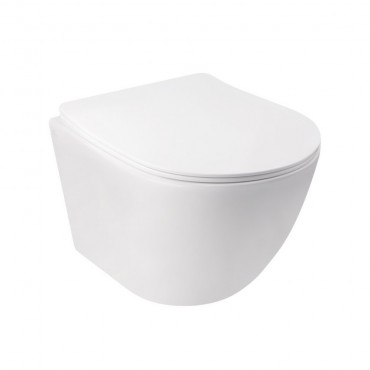 Набір Qtap інсталяція 3 в 1 Nest QT0133M425 з панеллю змиву круглою QT0111M11V1146MB + унітаз з сидінням Jay QT07335176W