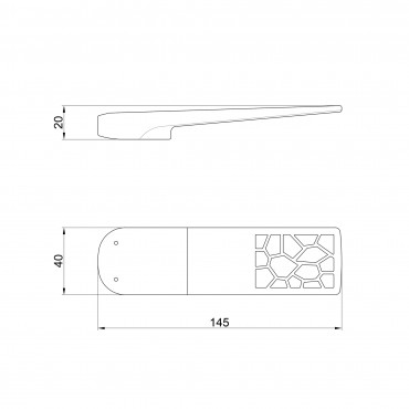 Ручка для змішувача Qtap Vlasta QTVLA9928102W Chrome/White