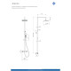 Alpinia NAC 01LT Душова система з термостатом