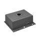 Комплект кухонна мийка Kroner Gebürstet-6050HM + змішувач Ersel-C03111BLK + дозатор Spender-016