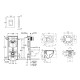 Комплект 4 в 1: Інсталяція Grohe Rapid SL 3 в 1 38772001 + Унітаз безободковий Kroner Harz WHI493736 RIMLESS з сидінням Slim Duroplast / Soft-close / Quick relase KH493736WHIR (38772001KH493736)