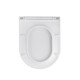 Унітаз підвісний безобідковий Kroner Armada WHI513636 RIMLESS з сидінням Slim Duroplast / Soft-close / Quick relase (KA513636WHIR)