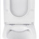 Унітаз підвісний безобідковий Kroner Armada WHI513636 RIMLESS з сидінням Slim Duroplast / Soft-close / Quick relase (KA513636WHIR)