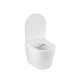 Унітаз підвісний безобідковий Kroner Armada WHI513636 RIMLESS з сидінням Slim Duroplast / Soft-close / Quick relase (KA513636WHIR)