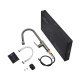 Комплект кухонна мийка Kroner Schwarze-6350HM PVD + змішувач Makon-GRP030-T + дозатор Spender-SCH049