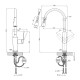 Комплект кухонна мийка Kroner Schwarze-6350HM PVD + змішувач Makon-GRP030-T + дозатор Spender-SCH049
