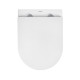 Унітаз підвісний безобідковий Kroner Harz WHI493736 RIMLESS з сидінням Slim Duroplast / Soft-close / Quick relase (KH493736WHIR)