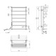 Сушарка для рушників електрична Kroner KRP Stern EL800x500-7