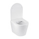 Комплект 4 в 1: Інсталяція Grohe Solido 2 в 1 38971000 + Панель змиву для унітаза Even Black 38966KV0 + Унітаз підвісний безобідковий Kroner Armada WHI513636 RIMLESS з сидінням Slim Duroplast / Soft-close / Quick relase KA513636WHIR (38971966KV0KA51R)