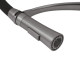 Комплект кухонна мийка Kroner Schwarze-6050HM PVD + змішувач Ersel-GRP03393BLK + дозатор Spender-026