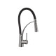 Комплект кухонна мийка Kroner Schwarze-6050HM PVD + змішувач Ersel-GRP03393BLK + дозатор Spender-026