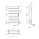 Сушарка для рушників електрична Kroner KRP Hitze-Stets SCH8753-10T