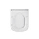 Унітаз підвісний безобідковий Kroner Eifel WHI493436 RIMLESS з сидінням Slim Duroplast / Soft-close / Quick relase (KE493436WHIR)