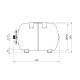 Гідроакумулятор Grandwater горизонтальний 24 л